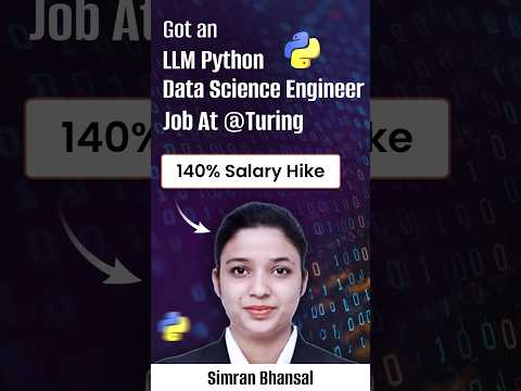 Got LLM Python Data Science Engineer Job | Best Online Data Science Course With Placement #Shorts