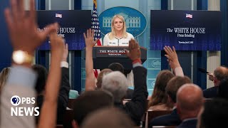 WATCH LIVE: White House holds news briefing as House ends session early over Epstein vote