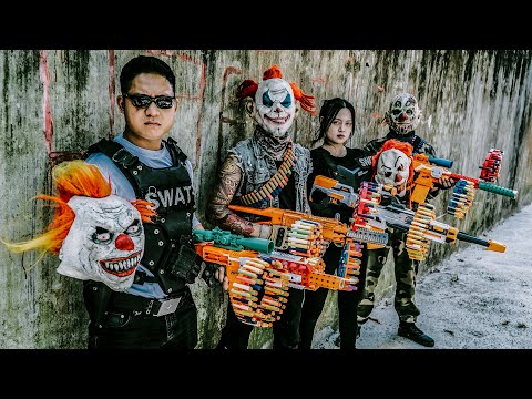 LTT Films : Silver Flash Nerf Guns Fight Crime Tiger Mask The Warrior's Brutal Revenge