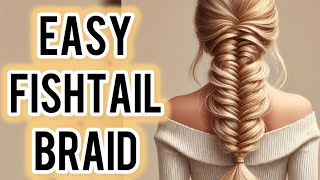 “Braids Made Easy: Learn the Perfect Fishtail in No Time! 💖✨ #BraidTutorial”