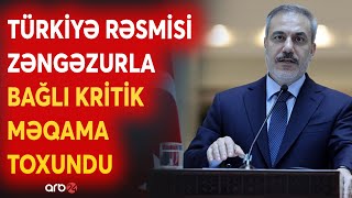SON DƏQİQƏ! Hakan Fidandan MÜHÜM AÇIQLAMA: Zəngəzur dəhlizi ilə bağlı KRİTİK DETALI AÇIQLADI - CANLI