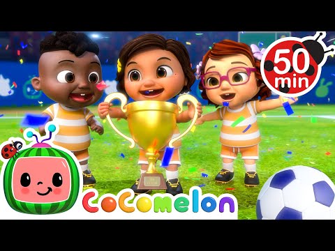 Soccer Superstars⚽ | Cocomelon - Nina Time | Kids Cartoons & Nursery Rhymes | Moonbug Kids