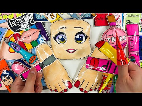 ☁️Paper diy☁️ Roblox & Inside Out Blind bag - Skin & Foot care ASMR + Tutorial