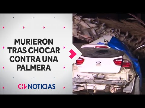 Dos hombres murieron tras CHOCAR CONTRA UNA PALMERA en Puente Alto - CHV Noticias