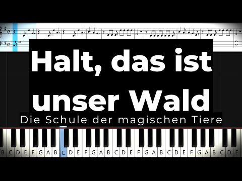 Halt, das ist unser Wald | Schule der magischen Tiere ♥ EASY Piano SLOW & FAST ♫ Felicitas Falke ♫