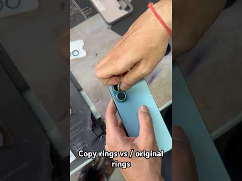 Iphone copy rings vs / original rings farak dekh lo | iphone 16 best quality ceamra rings #shorts