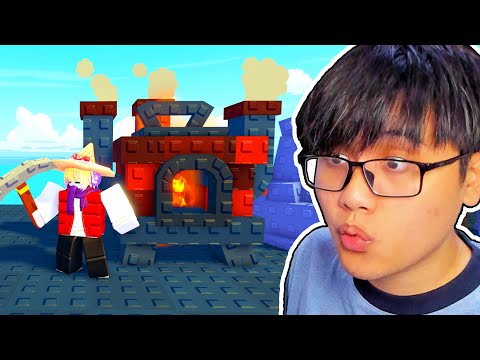 KITA PAKAI MAGMA UNTUK PERLUAR PULAU KITA! - Roblox Indonesia Build an Island #4
