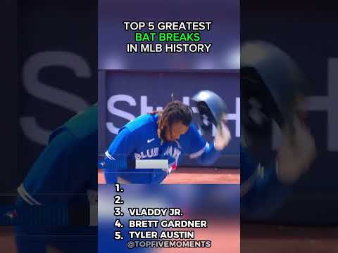 Top 5 greatest bat breaks in MLB History! #mlb #mlbbshorts #sports #baseball l