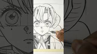 anime hair drawing easy ! #イラスト #イラストメイキング #モノクロ #shorts