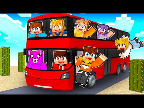 POJECHALIŚMY W NAJDŁUŻSZĄ PODRÓŻ AUTOBUSEM w Minecraft!