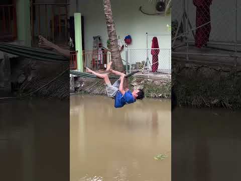 Thử thách nằm được trên võng có thưởng #mytao #funny #games #giaitri #shorts #trending #windnet
