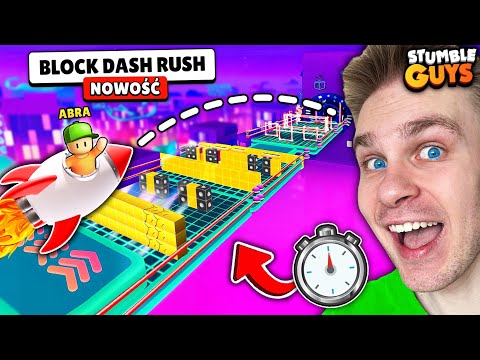 Pobijamy (WSZYSTKIE) REKORDY na NOWYM BLOCK DASH *RUSH* 🏆 (PIERWSI w POLSCE) 🇵🇱 w Stumble Guys! 😱