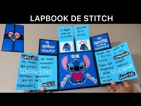 LAPBOOK de STITCH | El mejor REGALO