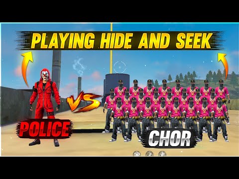 Playing Hide & Seek Finding These Red Criminal On Factory Roof - Garena Free Fire #Holi Free Fire