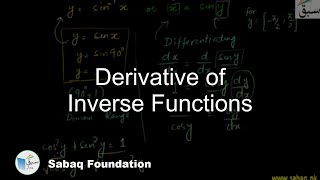 Derivative of Inverse Functions