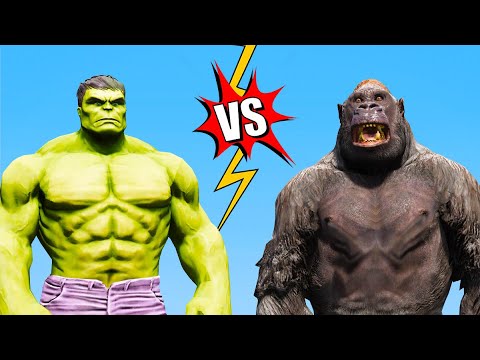 HULK vs KING KONG - EPIC BATTLE