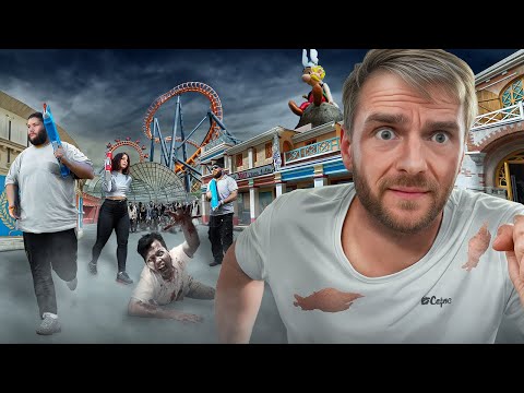 YOUTUBEURS VS ZOMBIES au Parc Astérix (@KaraL_YT, @MehdiFlorian @LABABARBE )