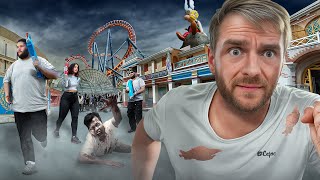 YOUTUBEURS VS ZOMBIES au Parc Astérix (@KaraL_YT, @MehdiFlorian @LABABARBE )