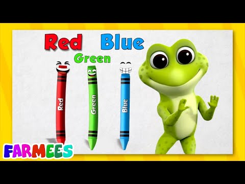 Crayons Color Song, Learn Colors With Animals, Nursery Rhymes for Kids