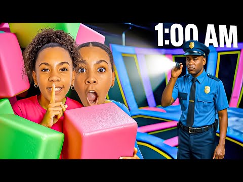 24 Hours In A Trampoline Park