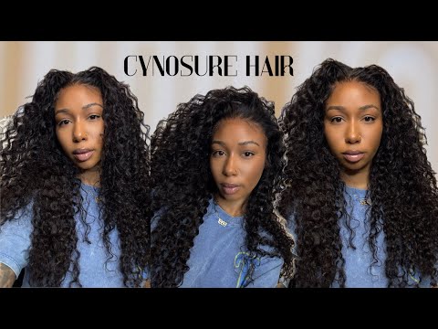 Full 360 Water Wave Lace Wig| Easy Glueless Updo Styling Ft. Cynosure Hair