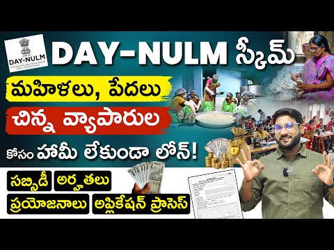 DAY-NULM Scheme Telugu -చిన్న వ్యాపారాలు & స్ట్రీట్ వెండర్లు కోసం సబ్సిడీ లోన్ | ఆన్‌లైన్ ప్రాసెస్