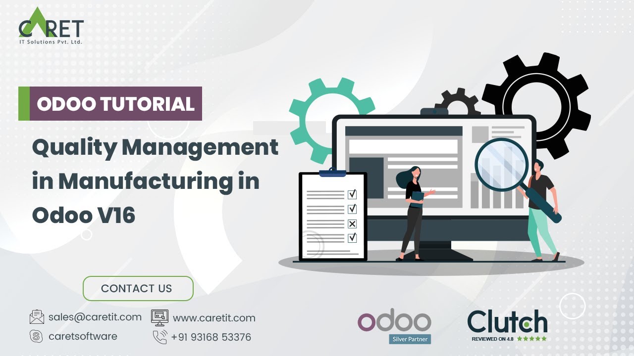 Quality Check Management in Manufacturing with Odoo V16 | Odoo Learning Tutorial | 9/12/2023

In this comprehensive Odoo learning tutorial video as we delve deep into Quality Management in Manufacturing using the latest ...
