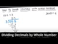 Decimal Division Concepts and Problems