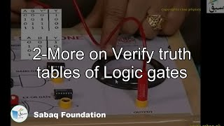 2-More on Verify truth tables of Logic gates