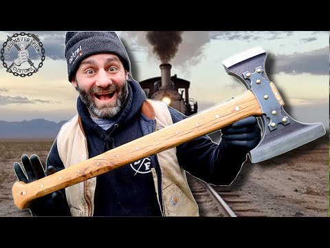 Turning A RailRoad Track Into An Axe - Upcycle