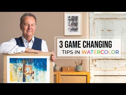 3 MAIN Watercolor Tips of David Poxon | How to Use Masking Fluid | How to Control Wash Consistency