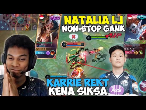 MAIN NATALIA BUAT LOCK KARRIE REKT YANG LAGI SOLO RANK !! NGAKAK GAMING GAK DI KASIH NAFAS !!