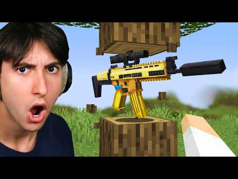 Minecraft, But Every Drop is a Gun