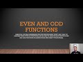 Even and Odd Functions Explained