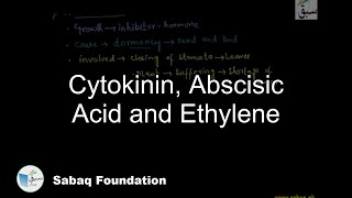 Cytokinins, Abscisic Acid and Ethene