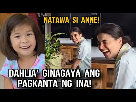 DAHLIA AMELIE NAKIPAG-DUET SA KANYANG MAMA ANNE CURTIS / ANNE NATAWA SA PAGKANTA NG ANAK