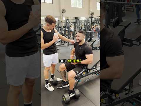 DESAFIEI O CARA DA ACADEMIA VALENDO 100$ #shorts