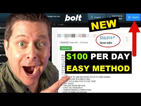 $100 A Day With Simple Ai Tools - Use Bolt No Coding!