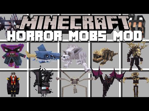 Minecraft HORROR MOBS / SCARY MOBS MOD! (Minecraft Mods)