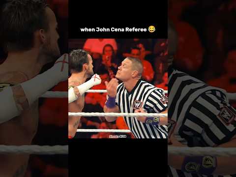 When John Cena Becomes A Referee 😂 In WWE#shorts #trending #youtubeshorts #ytshorts #viralvideo