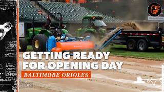 Getting the Field at Camden Yards Ready for Opening Day | Baltimore Orioles