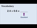 Multiplying and Dividing Decimals in Unit Form
