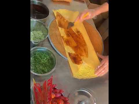 hoy os llevo a ver como es un creps chino, jianbingguozi