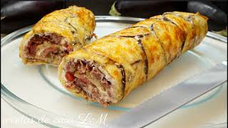 ¡Así se hace el rollo de berenjena más fácil y rico!