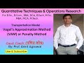 Understanding Vogel's Approximation Method