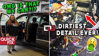 Deep Cleaning The Nastiest Van EVER! | INSANE 17 Hour Detailing Transformation! | Quick Fix