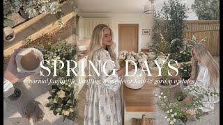 WEEKLY VLOG | normal family life, thrifting, home decor haul & garden updates