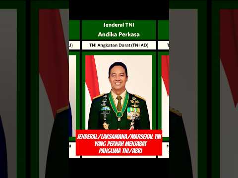 Daftar Panglima TNI/ABRI dari Tahun 1968 hingga Sekarang #panglimatni #tentaranasionalindonesia
