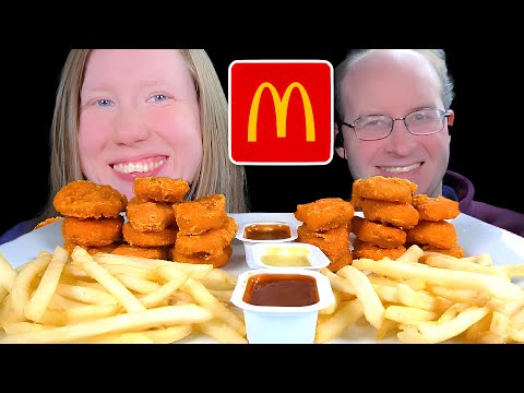 ASMR McDONALD'S SPICY NUGGETS MUKBANG EATING SOUNDS