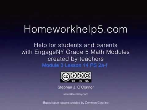 Grade 5 EngageNY Eureka Math Module 3 Lesson 14...